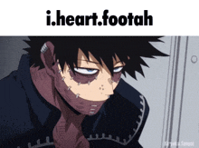 a picture of a man with the words i.heart.footah on it