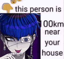 this person is 100km near your house with a picture of a person