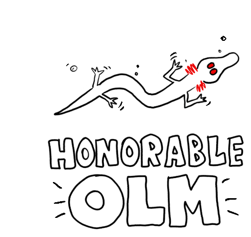 Honorable Olm Veefriends Sticker - Honorable Olm Veefriends Worthy Stickers
