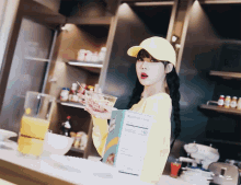 Yellow Cap GIF - Yellow Cap Minjeong GIFs