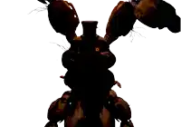 a silhouette of a brown bunny with a top hat on