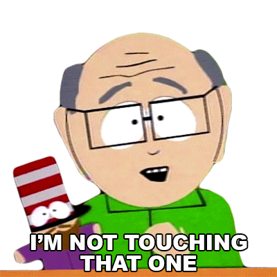 Im Not Touching That One With A Twenty Foot Pole Herbert Garrison Sticker - Im Not Touching That One With A Twenty Foot Pole Herbert Garrison South Park Stickers