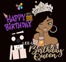 Happy Birthday Happy Birthday Queen GIF - Happy Birthday Happy Birthday Queen GIFs