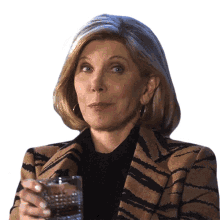 cheers diane lockhart the good fight lets drink to that raise your glasses