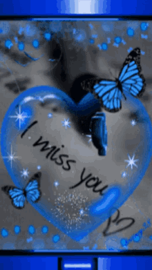 I Miss You Butterfly GIF