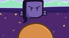 a cartoon character with a speech bubble that says ' i 'm angry '