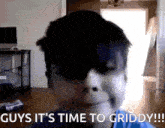a picture of a person with the words " guys it 's time to griddy " on the bottom