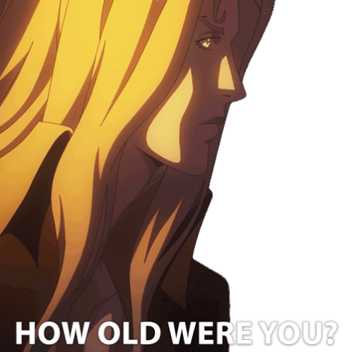 How Old Were You Alucard Sticker - How Old Were You Alucard Castlevania Stickers