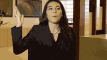 Girl In Corporate Suit Head Smack GIF
