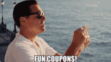 Wolf Of Wall Street Fun Coupons GIF - Wolf Of Wall Street Fun Coupons GIFs