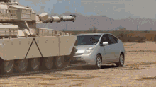 Tank Versus Prius GIF