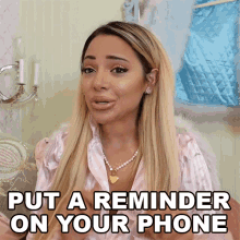 put a reminder on your phone gabriella demartino fancy vlogs by gab note it down put it in your phone