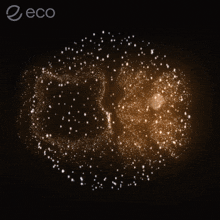 a dark background with the word eco on the bottom left