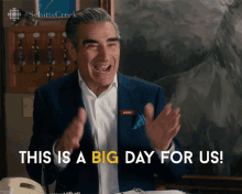 This Is A Big Day For Us Eugene Levy GIF - This Is A Big Day For Us Eugene Levy Johnny Rose GIFs
