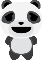 Happy Happy Panda Sticker - Happy Happy Panda Smile Stickers