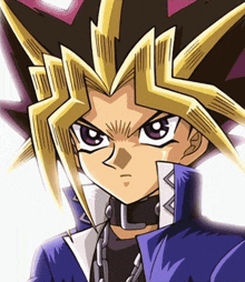 a close up of a cartoon character with a collar