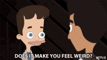 Does It Make You Feel Weird Weird GIF - Does It Make You Feel Weird Weird Asking GIFs