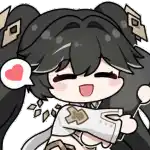 a cartoon of a girl with a heart in her mouth .
