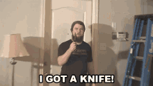 I Got A Knife Knife GIF - I Got A Knife Knife Zoom In GIFs