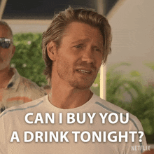 Can I Buy You A Drink Tonight Lucas GIF - Can I Buy You A Drink Tonight Lucas Mother Of The Bride GIFs