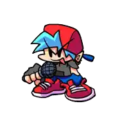 a cartoon character is holding a microphone and wearing a hat