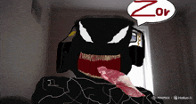 a cartoon of a person with a speech bubble that says zor