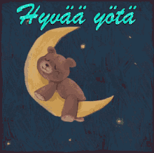 Hyvaa Yota Finnish Good Night GIF - Hyvaa Yota Finnish Good Night Finnish Boa Noite GIFs