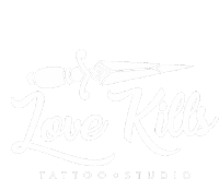 Love Love Kills Sticker - Love Love Kills Tattoo Stickers