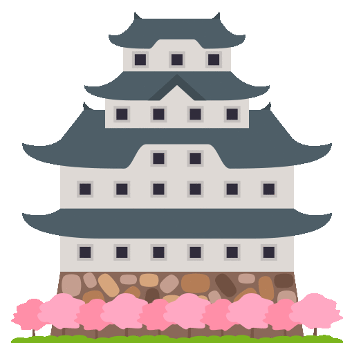 Japanese Castle Travel Sticker - Japanese Castle Travel Joypixels Stickers