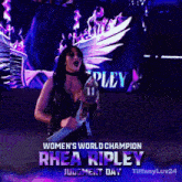 Rhea Ripley Elimination Chamber 2024 GIF - Rhea Ripley Elimination Chamber 2024 Women'S World Champion GIFs