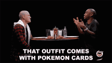 that outfit comes with pokemon cards pokemon cards trading cards outfit sean evans