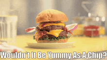Cheeseburger Wouldnt It Be Yummy As A Chip GIF - Cheeseburger Wouldnt It Be Yummy As A Chip Chip GIFs