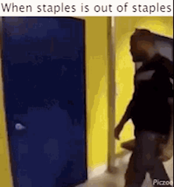 When Staples Out Of Staples Man Mad Break Door Gif GIF - When Staples Out Of Staples Man Mad Break Door Gif GIFs