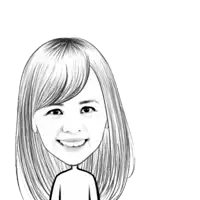 a black and white drawing of a woman covering her eyes with her hand and giving a thumbs up