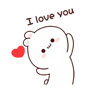 Bunny I Love You Sticker - Bunny I Love You Heart Stickers