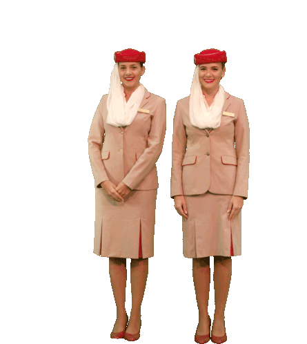 Emirates Stewardess Sticker - Emirates Stewardess Dab Stickers