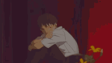 boy lonely flower anime crouz