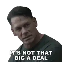 a man says " it 's not that big a deal "