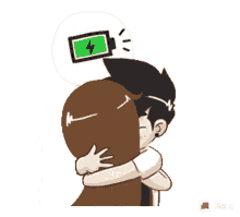 hug love low battery full charge