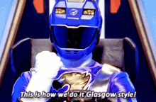 Power Rangers Blue Ranger GIF - Power Rangers Blue Ranger Glasgow GIFs