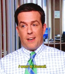ed helms the office andy bernard i went to cornell