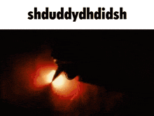 a screenshot of a video with the words shdaddydhdidish