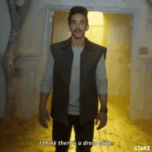 I Think There'S A Dress Code GIF - Dress Code Ray Santiago Ash Vs Evil Dead GIFs
