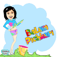 Pichkari Girl Sticker - Pichkari Girl Holi Gig Stickers