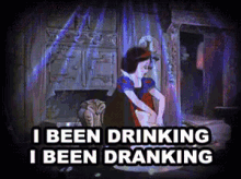 I Been Drinking, I Been Dranking GIF - Snow White Turn Up Drunk GIFs