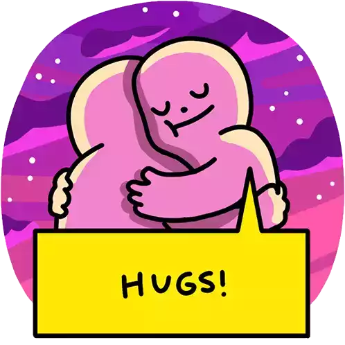 Covid Hug Sticker - Covid Hug Hugs Stickers