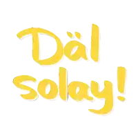 a sticker that says " dal solay " on it