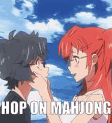 Mahjong Anime GIF - Mahjong Anime Kiss GIFs