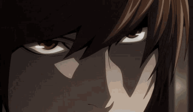 smiley brown hair glowing eyes kira light yagami with handlock and red eyes  ryuk with apple death note 4k hd anime Wallpapers | HD Wallpapers | ID  #42573