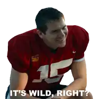 a football player with the number 15 on his shirt